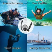 Cosmo Technology Taşınabilir Dalış Seti Doldurulabilir Mini Tüp ve Şnorkel Maskesi - 3