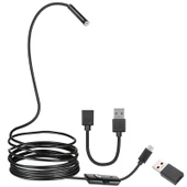 3in1 Micro Usb+type-c+usb A) Android Uyumlu 8 Mm Işikli 5 Metre Endoskop Yilan Kamera - 2