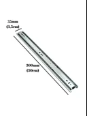 Teleskobik 35MM Çekmece Ray Bilyeli Mobilya Dolap Rayı(35MM)(TAKIM)(KROM) 30cm 30cm - 1 ADET thumbnail 4