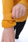 Basic Bisiklet Yaka Şardonlu Çocuk Sweatshirt 3-10 Yaş Krem - 5