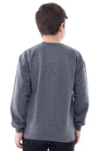 Basic Bisiklet Yaka Şardonlu Çocuk Sweatshirt 3-10 Yaş Krem - 5