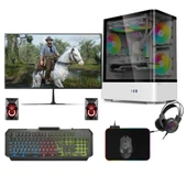 Gametech Intense White 600W 80+ Plus Tuş Kontrollü Rgb 5X120 Mm Fan Gaming Beyaz Bilgisayar Kasası - 4