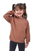 Basic Bisiklet Yaka Şardonlu Çocuk Sweatshirt 3-10 Yaş Krem - 3