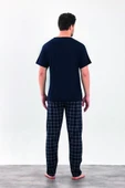 Estiva %100 Pamuk İnterlok Kısa Kol Erkek Pijama Takım thumbnail 6