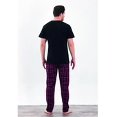 Estiva %100 Pamuk İnterlok Kısa Kol Erkek Pijama Takım thumbnail 4