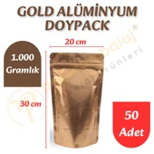 Gold Alüminyum Doypack 20x30x10 cm (50 Adet) - 1