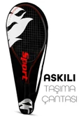 3lü SET Deluxe 21 İnç Çocuk Genç Tenis Raketi SETİ Çantalı Çocuk Tennis L2 Grip 53 cm Kırmızı 670 thumbnail 2