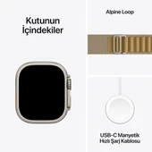 APPLE Watch Ultra 2 GPS + Cellular 49mm Natural Titanium Case with Tan Alpine Loop - Large - 6