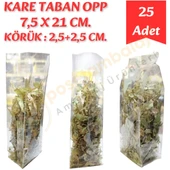 Kare Taban Körüklü OPP 7,5x21+5 cm (25 Adet) thumbnail 1
