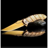 Metal Snake Çakı Gold Marka:Alaska Ürün Kodu: S-2074A GLD 21 CM thumbnail 2