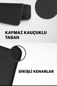 qasul Sarı Lacivert Mouse Pad Kaydırmaz Dikişli Mousepad - 5