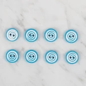 Loren Crafts mavi 8 li yuvarlak düğme - 453 thumbnail 2