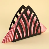 Loren Home Dom Siyah Metal Peçetelik thumbnail 1