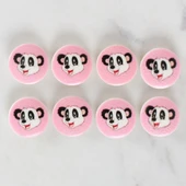 Loren Crafts 8'li Panda Düğme - 1030 thumbnail 2