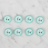 Loren Crafts yeşil 8 li balık düğme - 578 thumbnail 2