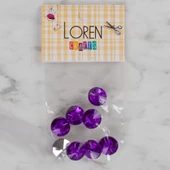 Loren Crafts mor 8 li düğme - 200 thumbnail 1