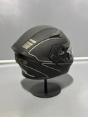 Jk-902 Güneş Vizörlü Çene Açılır Kask H8 GREY - 6