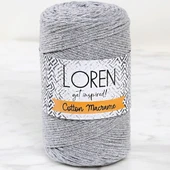 Loren Cotton Macrame Gri - R082 - 34357 thumbnail 1