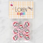Loren Crafts 8'li Kedi Düğme - 1027 thumbnail 1