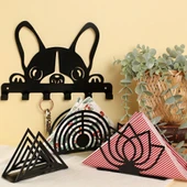 Loren Home Siyah Metal Köpek Anahtarlık thumbnail 3