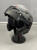 Jk-902 Güneş Vizörlü Çene Açılır Kask H2 GREY - 7