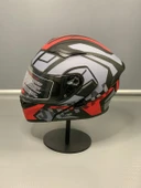 Jk-902 Güneş Vizörlü Çene Açılır Kask H1 RED - 3