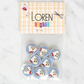 Loren Crafts 8'li Biberonlu Bebek Düğme - 1241 thumbnail 1