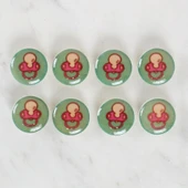 Loren Crafts 8'li Emzik Düğme - 1014 thumbnail 2