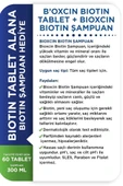 Bioxcin Biotin Tablet 5000 Mg Biotin Şampuan 300ml Hediye thumbnail 5