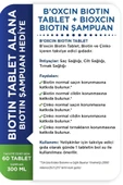 Bioxcin Biotin Tablet 5000 Mg Biotin Şampuan 300ml Hediye thumbnail 4