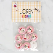 Loren Crafts 8'li Biberonlu Bebek Düğme - 1028 thumbnail 1