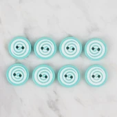 Loren Crafts yeşil 8 li yuvarlak düğme - 454 thumbnail 2