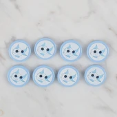 Loren Crafts mavi 8 li balık düğme - 575 thumbnail 2