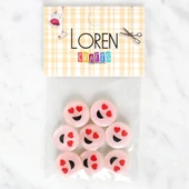 Loren Crafts 8'li Gülen Yüz Düğme - 1022 thumbnail 1