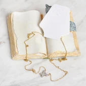 Loren 25'li Katlanabilir Beyaz Takı Kolye ve Bilek thumbnail 1