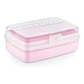 12 Bölmeli Çok Amaçlı Takı Toka Kutusu Dikiş Kutusu Kapaklı Organizer Kutusu Bölmeli Kutu thumbnail 1