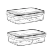 4 Bölmeli Sızdırmaz Contalı Kilitli Kapaklı 1 Litre Erzak Saklama Kabı -LC520 thumbnail 7
