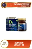 Nutraxin D3 Vitamini 120 Tablet- Vitamin Ve Mineral Takviyesi thumbnail 1