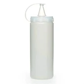 Şeffaf Kapaklı Sızdırmaz Yağlık Sosluk Şişesi Plastik Yağdanlık 400 ml AP-9028 thumbnail 1