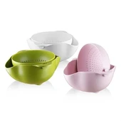 Çok Amaçlı 360 Derece Dönebilir Pratik Hazneli Mutfak Süzgeç Elek thumbnail 3