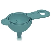 Pratik Yumurta Süzgeci Mini Süzgeç Huni Seti Hepsi Bir Arada thumbnail 4