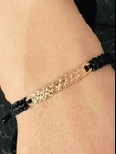 Erkek Bileklik, Gümüş Altın Kaplama Özel Tasarım Bileklik, Şık Hediye thumbnail 2