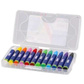 Junior Wax Plastik Kutu Yağlı Pastel Boya 12 Renk (130640) thumbnail 2