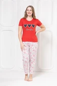MORESUN Baskılı Pijama Takım - 5