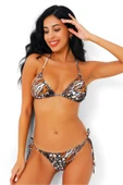 MORESUN Desenli Üçgen Bikini - 1