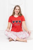 MORESUN Baskılı Pijama Takım - 1