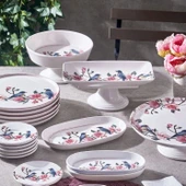 Fecra Pink Bird 18 Parça Servis ve Sunum Seti - 2