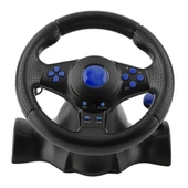 Titreşimli 4in1 PC/XBOX360/PS3/PS2 USB Oyuncu Bilgisayar Oyun Direksiyon Seti Tak/çalıştır - 3