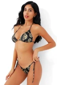MORESUN Desenli Üçgen Patpatya Bikini - 1