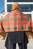 Omuz Şal Ipek Işlemeli Paşmina Şal Kaşmir - 3